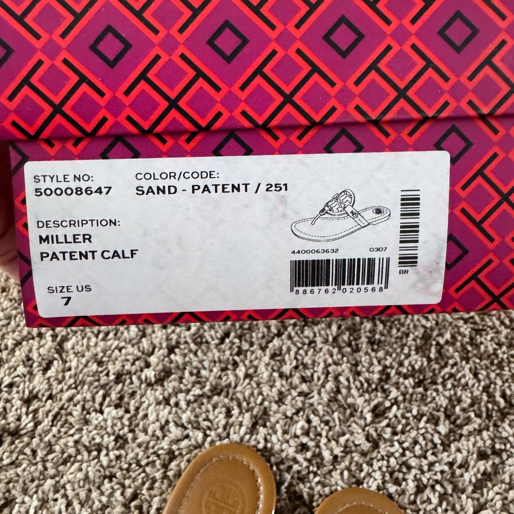 Tory Burch Tan Miller Sandals - Picture 5 of 7